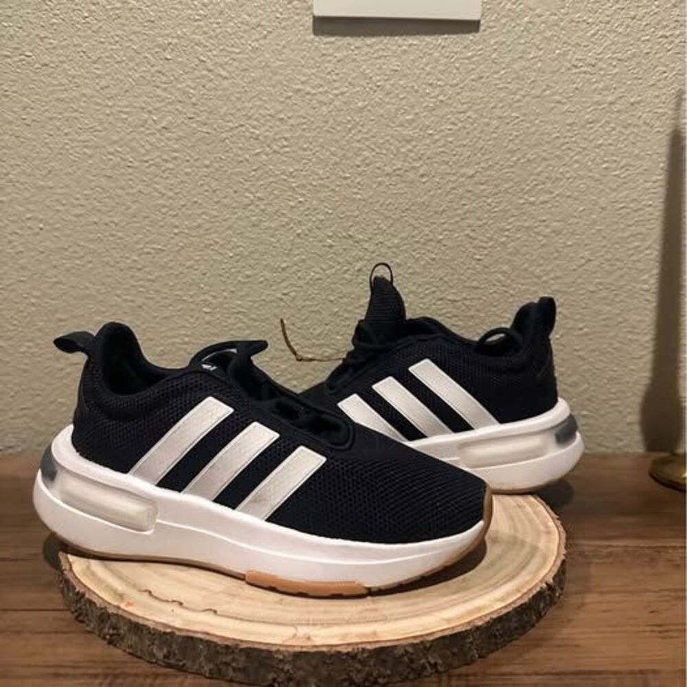 Adidas Cloudfoam Navy Blue Kid Sneakers Size 1
